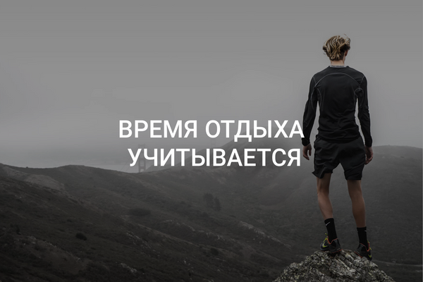 План в тренировках по общему времени